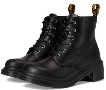 Dr. Martens Women's Alderstone Lace-Up Heeled Boot, Black Orleans, 4UK, 6 US Women