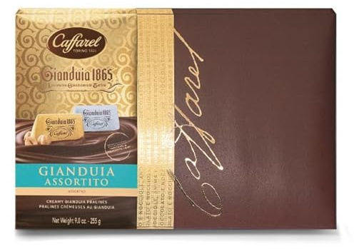 Confezione Gianduiotti Assortiti, Gianduia 1865, Assortimento di Praline al Gianduia, 255g