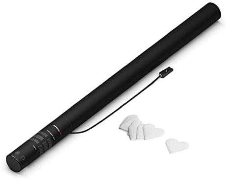 MagicFX Elektrische Konfettikanone PRO Herzen 80cm - Weiß