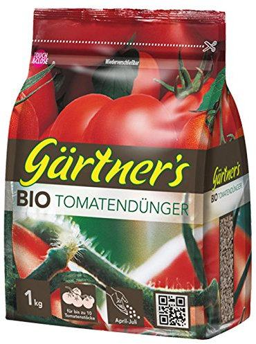 Gärtner´s Bio Tomatendünger, organischer NPK-Dünger 5+3+8, anwenderfreundlich pelletiert, 1kg