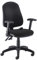 Office Hippo Desk Chair, Ergonomic Home & Office Chair With Adjustable Seat, Back, Flip Up Arms & Lumbar Pump For Comfort & Support, Computer Chair For Daily Use - Black