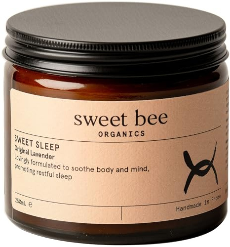 Sweet Bee Magnesium Butter - Soothing Magnesium for Sleep & Relaxation with Shea Butter - Moisturizing Magnesium Balm for Muscle Recovery - Nourishing Magnesium Cream for Sleep - Lavender 250ml