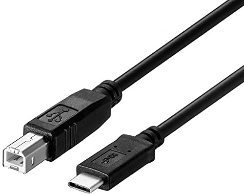 Type C Printer Cable Compatible with MacBook Pro MacBook Air M1 Mac Pro iMac Pro USB C to USB B Printer Scanner Cord for HP Canon Brother Epson Samsung Pantum 6.6 Feet