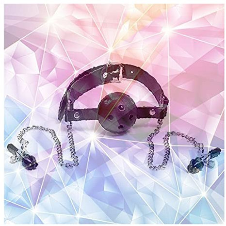 Mouth Protective Ball with 2 Clamps, Portable Clothes Accessories for Women