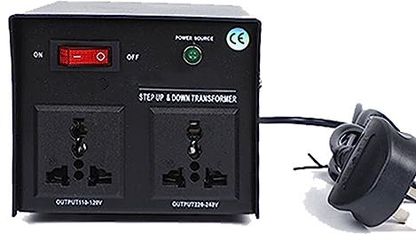 Voltage Converter Transformer,Step Up and Down Two Way 220V-110V & 110V-220V with Circuit Break Protection Dual Channel Power Converter,220V TO 110V,200W