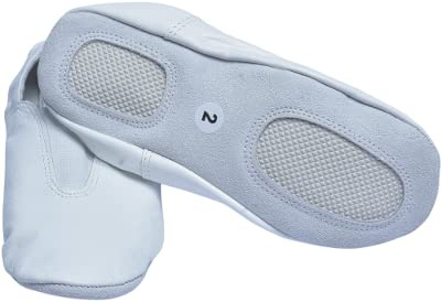 TW Toddlers & Kids Leather Gymnastic Shoes (US Footwear Size System, Little Kid, Numeric, Medium, 2) White