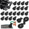 120 Stück Kunststoff-Clips Für Schutztuch, Schattiernetz Clip, Kunststoff Clips für Schutztuch, Kunststoffclips Sonnensegel Befestigung, Spezialclip mit Öse Schattiernetz Clip