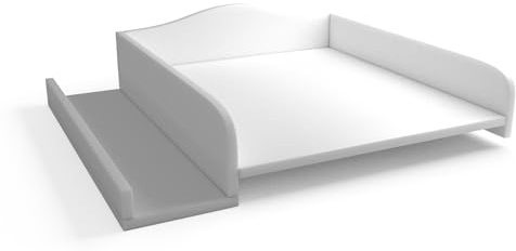 regalik Skötbord för Tvättmaskin – Skötbordsöverdel 60x70 cm – Laminerad Träpanel – Vit – 82x72x10 cm – Säker & Platseffektiv Kommodförhöjning
