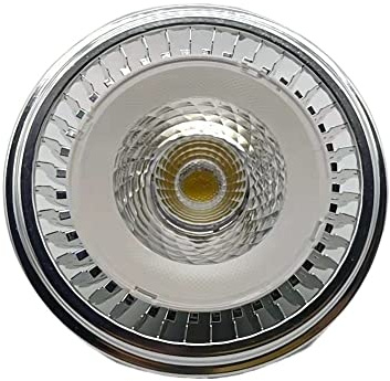RZL Lighting, Pack of 4, LED Grille Light Downlight AR111 G53 7W/10W/12W AC/DC12-24V LED Spotlight Light Source(White,12-24v12w)