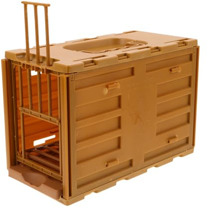 NUOBESTY Jaula Portátil para Pájaros con Asa Caja de Transporte Segura de Plástico para Cockatiel Periquitos y Aves Pequeñas Jaula Ventilada para Alimentación y Viajes Interiores y