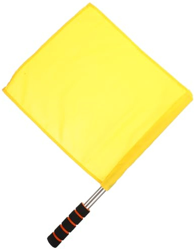 NULYLU Bandiera di Avvertimento dell'Arbitro Giallo per Partite di Calcio e Allenamenti Sportivi