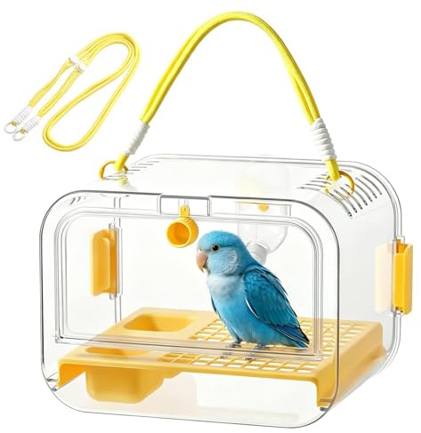 Transportín Aves Pequeñas Transportín Para Periquitos Con Bebedero