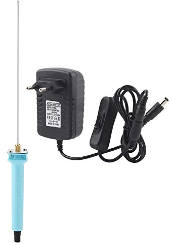 20cm Stylo de Coupe en Mousse à Fil Chaud Électrique 110-250V Outil de Gravure par Découpage Thermique au Polystyrène Coupe Mousse 24W(EU Plug 110-250V)