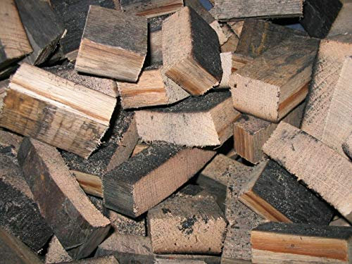 10kg Oak Whiskey Barrel Chunks BBQ Smoking Wood Smoker pizza oven Bourbon Blocks