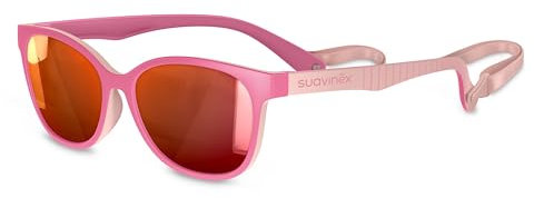 Suavinex, Sonnenbrille für Kinder von 3 bis 8 Jahren, Polarisiert, mit UV 400 Filter, 100% UVA- und UVB-Schutz, mit Schutzhülle und Kopfband, sehr Flexibel und Leicht