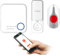 Miratic Campanello Senza Fili da Esterno Impermeabile Connessione Wi-fi 52 Suonerie Portata di 200m Pulsante Emergenza Anziani Allarme Sos Anziani Colore Bianco
