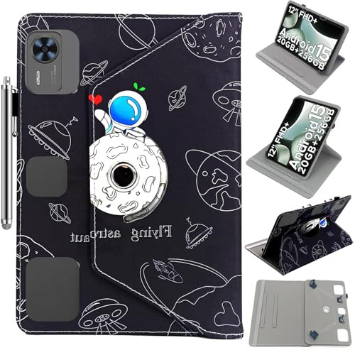 12 Universellt Tablet Fodral för Blackvie w Mega2/ODEA A12/DOOGEE T36/T40 Pro/T20 Ultra/T30 MAX/TECLAS T T60/T60Plus/OSCAL/Weelikeit 1191s/CWOWDEFU/ALLDOCUBE iPlay 60 Pad Pro 12.1