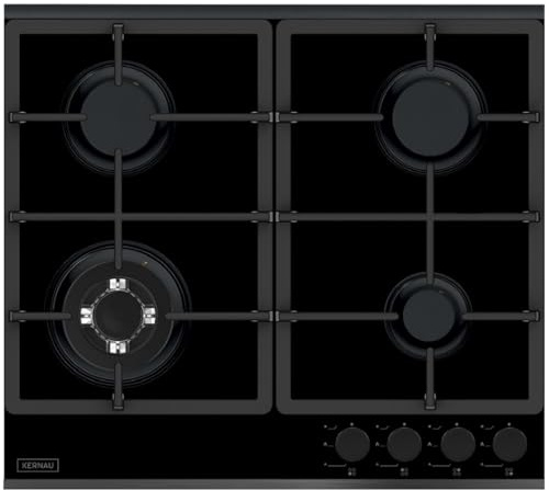 Kernau KGH 6464 Gun Metal, Encimera de gas, Black