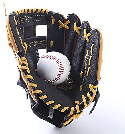 GBYUHAIJUN Baseball Handschuhe,Baseballhandschuh Zweischichtige Leder-Baseballhandschuhe Battinghandschuhe Jugend-Kinder-Pitchinghandschuhe Softballhandschuhe(11.5 inch)
