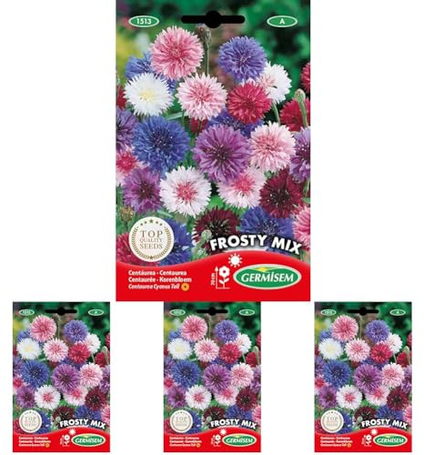 Germisem Frosty Mix Semillas de Aciano 1.5 g (Paquete de 4)