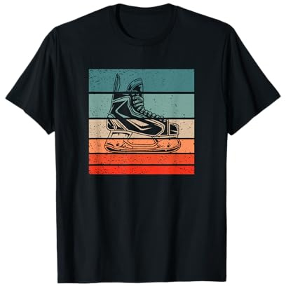 Patines de Hockey sobre Hielo Estilo Retro Vintage Camiseta