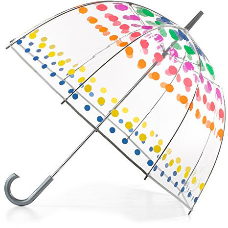 Totes Kids & Adult Clear Bubble Umbrella, Dome Canopy, Wind & Rain Protection, Lightweight