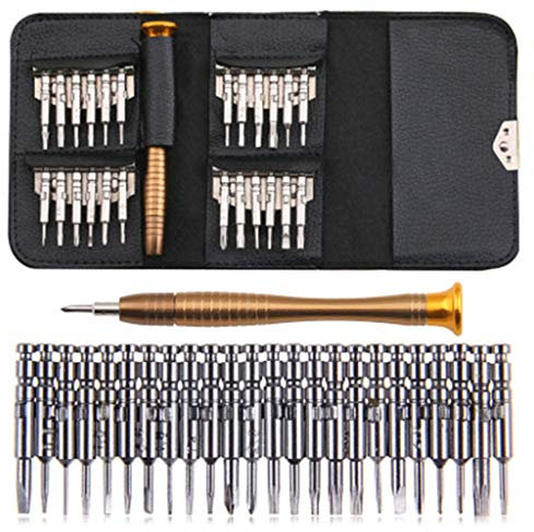Yintiod Multifunktionale Präzision 25 in 1 Schraubendreher-Set Reparatur Öffnungsreparatur-Tool für Handys Tablet PC