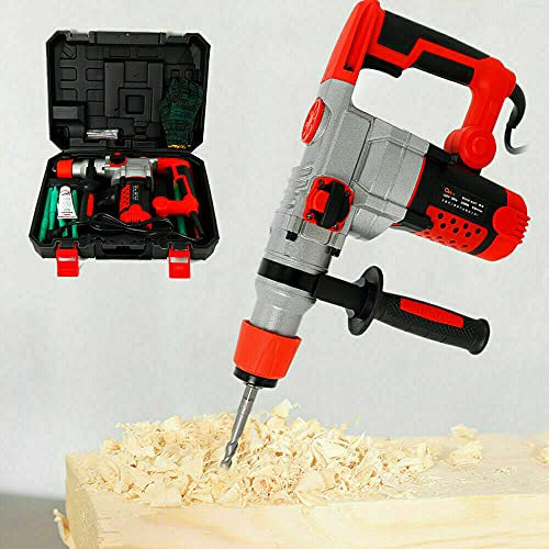 SHZICMY Martillo Perforador 2200 W, Taladro Percutor con Cable, Martillo Eléctrico, Trituradora de Hormigón