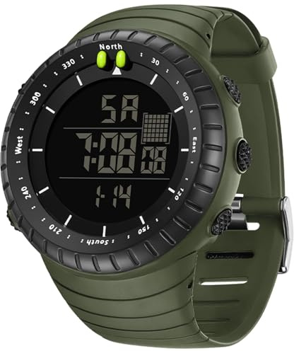 findtime Montre Numérique pour Homme avec Alarme -Montre Militaire de Sport pour Homme