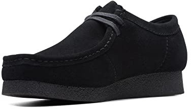 Clarks Wallabee Evo snörskor för män, Black Sde, 44.5 EU