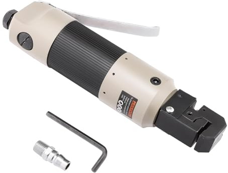 ISINFLASH Pneumatic Straight Punch Flange Tool, Auto Body Air Hole Punch and Crimper Flange Tool Sheet Metal Flanging, Car Repair
