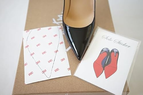Sole Sticker - Crystal Clear Sole Protector Compatible with Christian Louboutin Heels, Red Heel Protectors