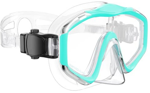 Taucherbrille Kinder, Schwimmbrille Schnorchelmaske für Kinder 6-16 Jahre, Tauchmaske mit Nasenabdeckung 180°Panorama HD Anti Nebel Anti-Leck Taucherbrille für Jungen Mädchen Jugendliche