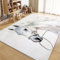 Generisch Wohnzimmer Teppich 120x180cm Tiere Weißes Pferd Malerei Waschbarer Teppich, Weicher Kurzflor Teppich, rutschfest Teppiche für Schlafzimmer, Esszimmer, Kinderzimmer