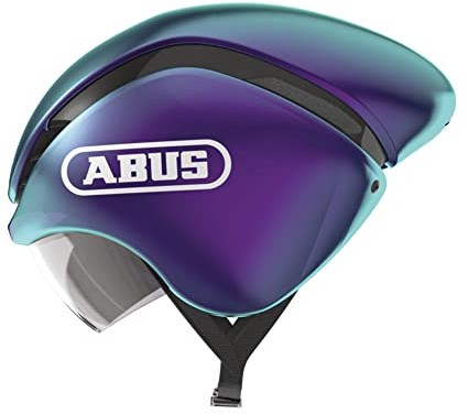 ABUS Zeitfahrhelm GameChanger TT - Aerodynamischer Fahrradhelm mit optimalen Ventilationseigenschaften für Damen und Herren - Lila, Größe S