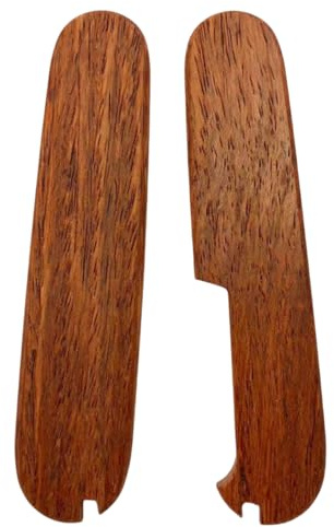 Aibote 1 paire de poignées de rechange en palissandre naturel pour couteau suisse Victorinox de 91 mm