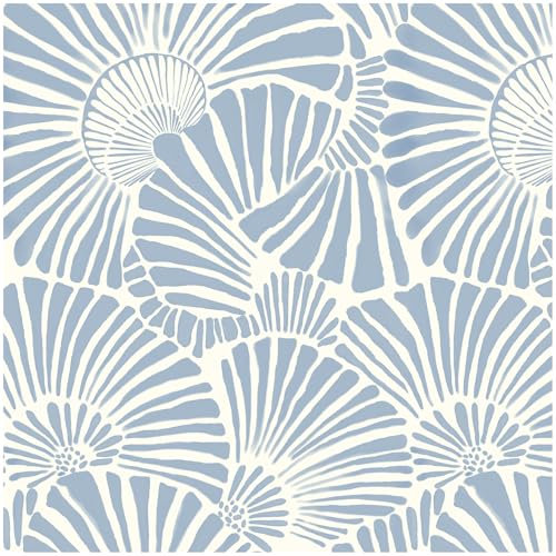 Theper Blue and White Wallpaper Peel and Stick Wallpaper Boho 17.3×393