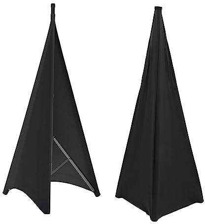 SHOWERORO 2piezas Cubierta De Trípode Para Altavoces De Poliéster y Reutilizable Oculta Cables Para Conciertos y Eventos