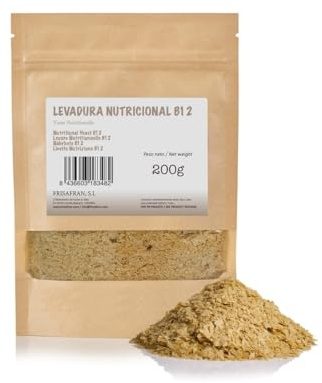 Frisafran | Levadura Nutricional 200g | levadura con B12 y Vitamina B | | Proteínas | Vitaminas | Dietas Veganas | Sin Gluten | Dieta vegana | Sin Lácteos | levadura | b12 nutricional