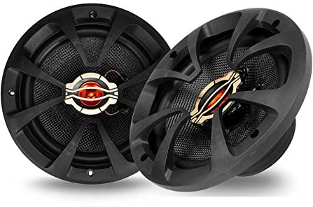 YQVEOT Amplificateur, 2 pièces 6.5 Pouces 12V 150W Voiture Haut-Parleur Coaxial véhicule Auto Musique stéréo Gamme complète Haut-parleurs de fréquence Non destructif pour Voiture, Maison