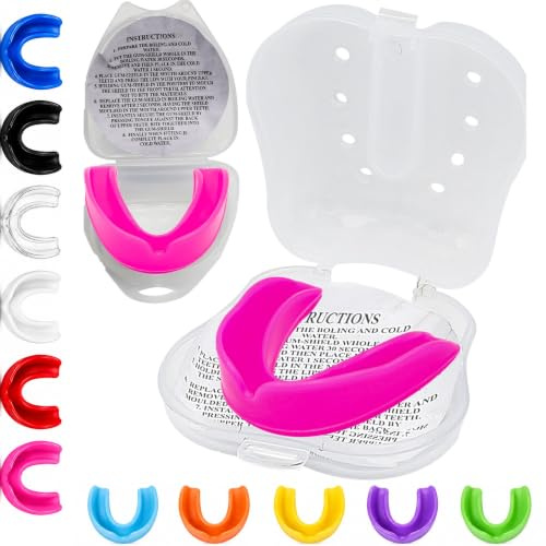 Gum Shield Boxing Kids Mouth Guard American Football Mouth Guard Boxing Jaw Protection gumshield Rugby Martial Arts Judo Karate MMA Muay Thai Hockey Sport Mouthguard Game Lacrosse Girls Boys 6-8 9-12
