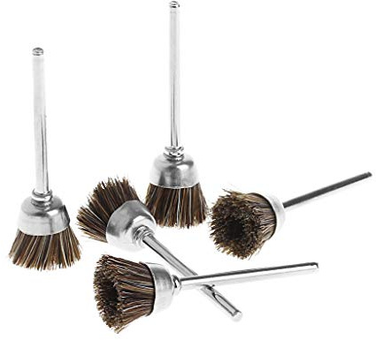 5Pcs Rotating Polishing Tool Cup Nylon Polisher Brush Rotary Abrasive Tools Box