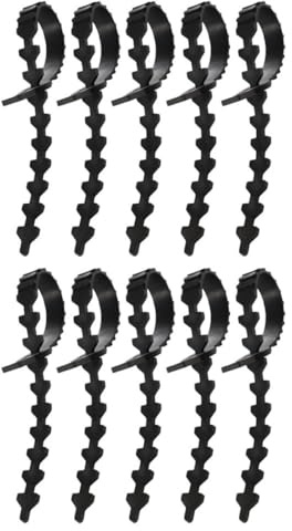 Alasum Lot de 10 Attaches Réglables pour Arbres en Caoutchouc Sangles de Soutien 24 CM et 58 CM Accessoires de Jardin Légers pour Branches D’Arbres Fruitiers et Plantes Extérieures