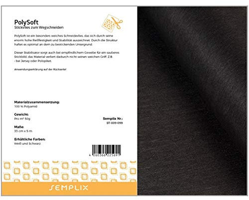 SEMPLIX de Polipropileno Soft Stick de vellón: Suave de Corte con Alta Resistencia y Estabilidad