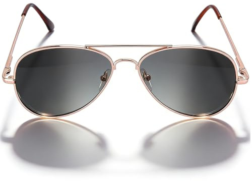 Gafas De Sol Aviador Visión Trasera, Gafas De Piloto Antiespía Antiseguimiento, Gafas De Sol Hombre Mujer Clásico Vintage Montura Integral MetáLica Para Conducir Viajes Playa VisióN Trasera