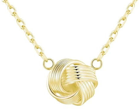 Philip Jones Guld kärlek knut halsband dam