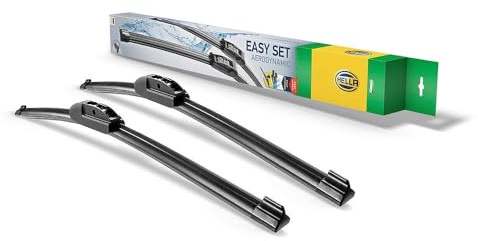 HELLA 9XW 358 164-201 Easy Set Upgrade Limpiaparabrisas - SetUP5050 - Escobilla con hoja plana - para vehic. dirección izquierda - 500/500mm - 20/20 - delante - Cant.: 2