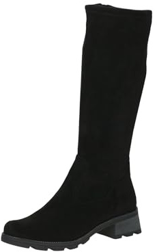 CAPRICE Bottes à Doublure Chaude pour Femme 9-26603-43 Tendance, Black Stretch, 39 EU