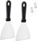 2 Stück Grillspachtel, Plancha Spachtel Küchenspachtel Set, Edelstahl Spachtel, Grill Spachtel Edelstahl mit ABS-Kunststoffgriff, für BBQ, Steak, Küche, zum Grillen von Teppanyaki-Fleisch