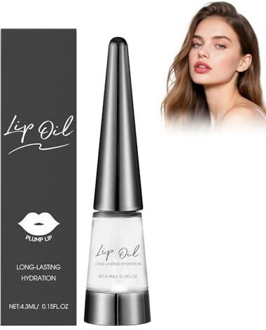 Lip Plumper Gloss | Hydrating and Volumizing Lip Treatment | Smooth Wrinkles and High Shine | Formula with Hyaluronic Acid